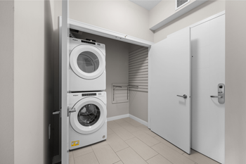 Convenient in-suite laundry